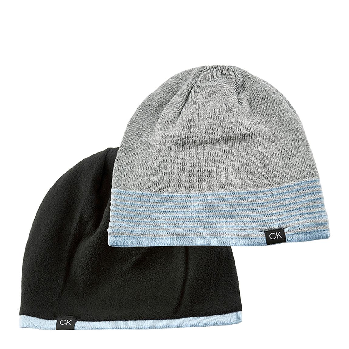 Light Grey/Black Calvin Klein Vera Reversible Golf Beanie main product photo