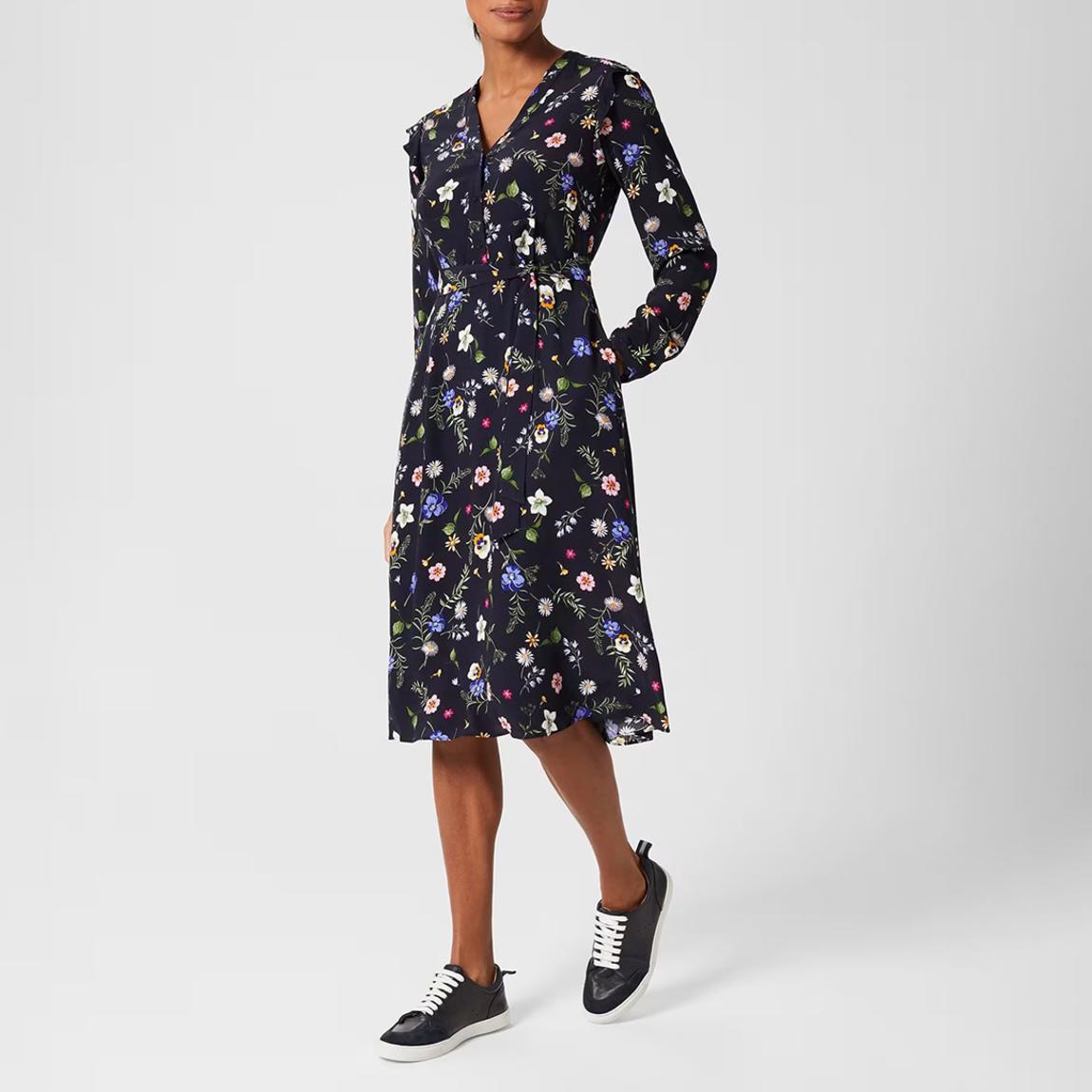 Navy Florentine Midi Dress main product photo