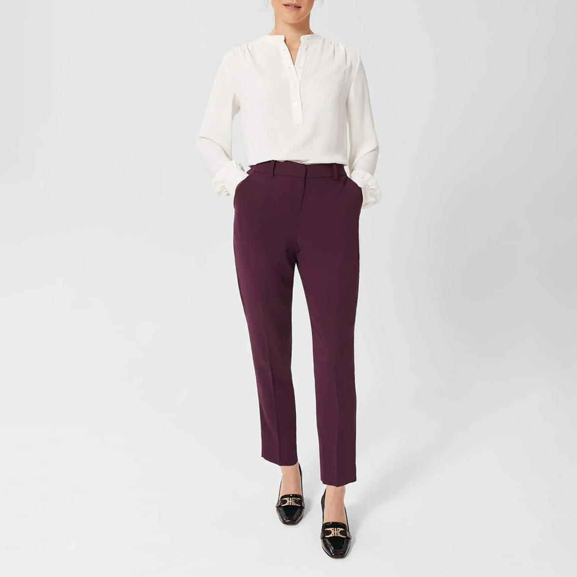 Mauve Petite Adelia Trousers main product photo