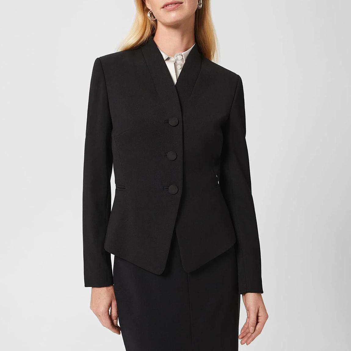 Black Clarice Wool Blend Blazer main product photo