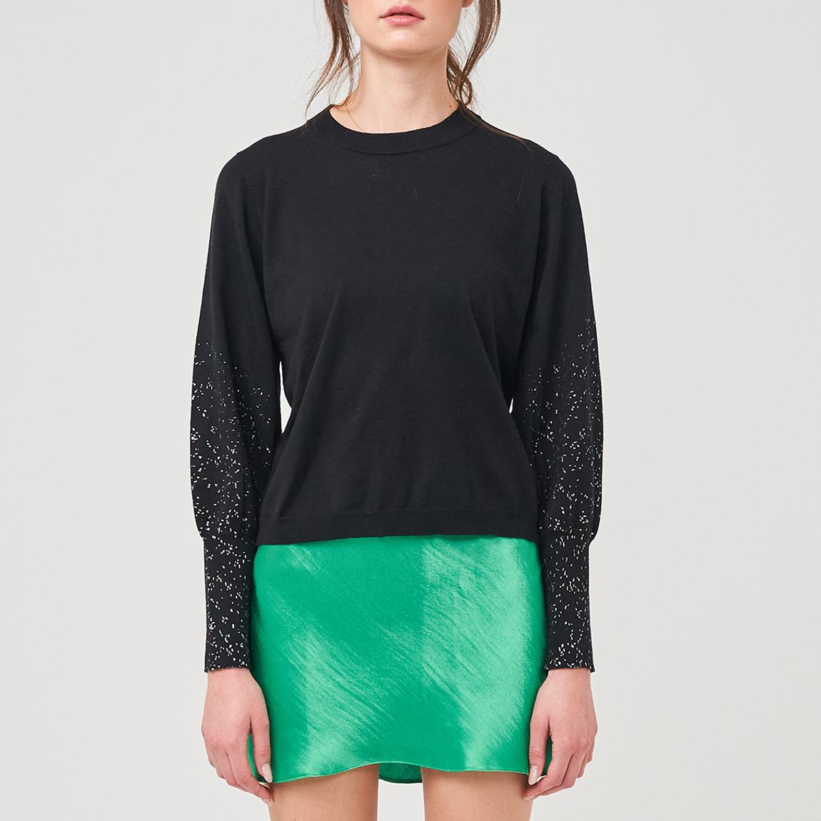 Black Bijou Cotton Silk Blend Jumper main product photo