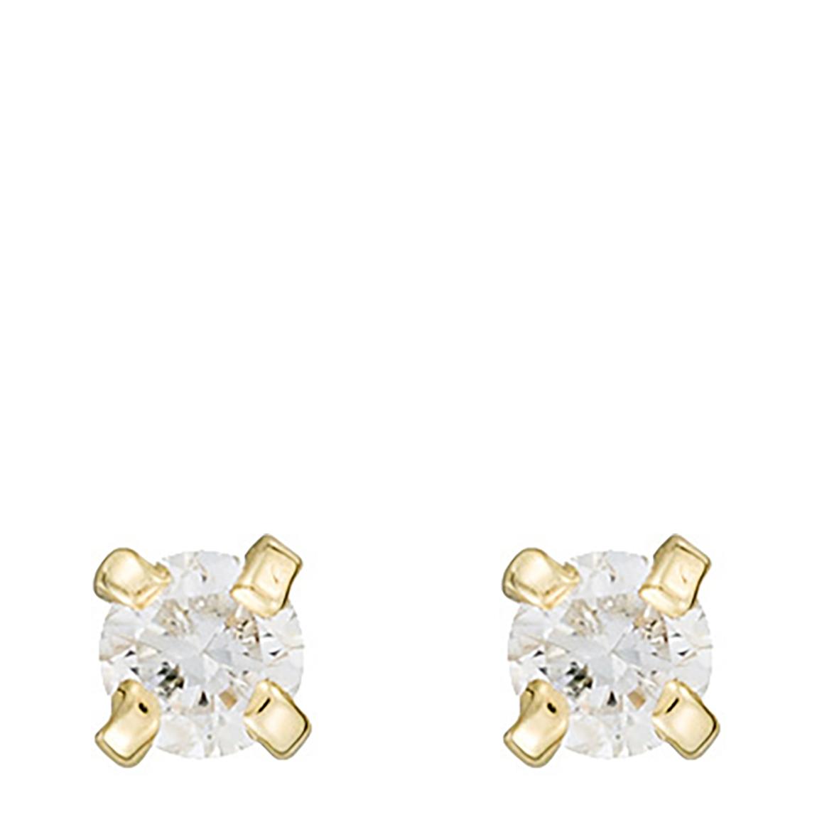Gold Single Diamond Earrings main product photo