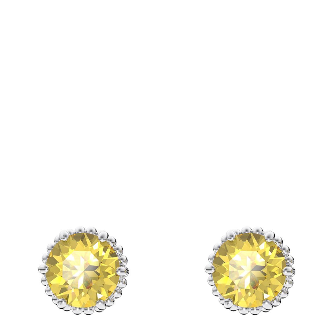 Light Topaz November Pierced Earrings main product photo