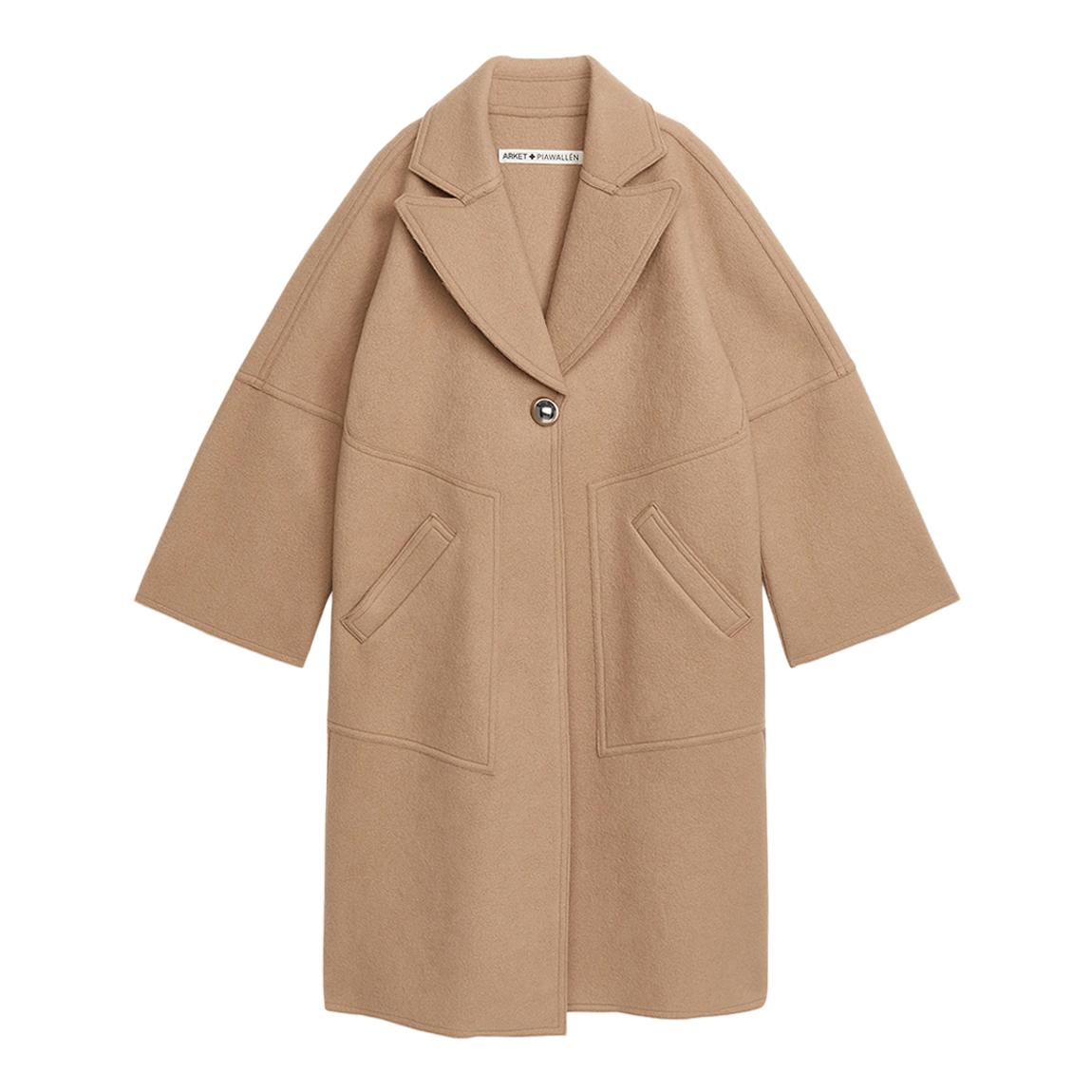 Camel Pia Wallen Wool Coat main product photo