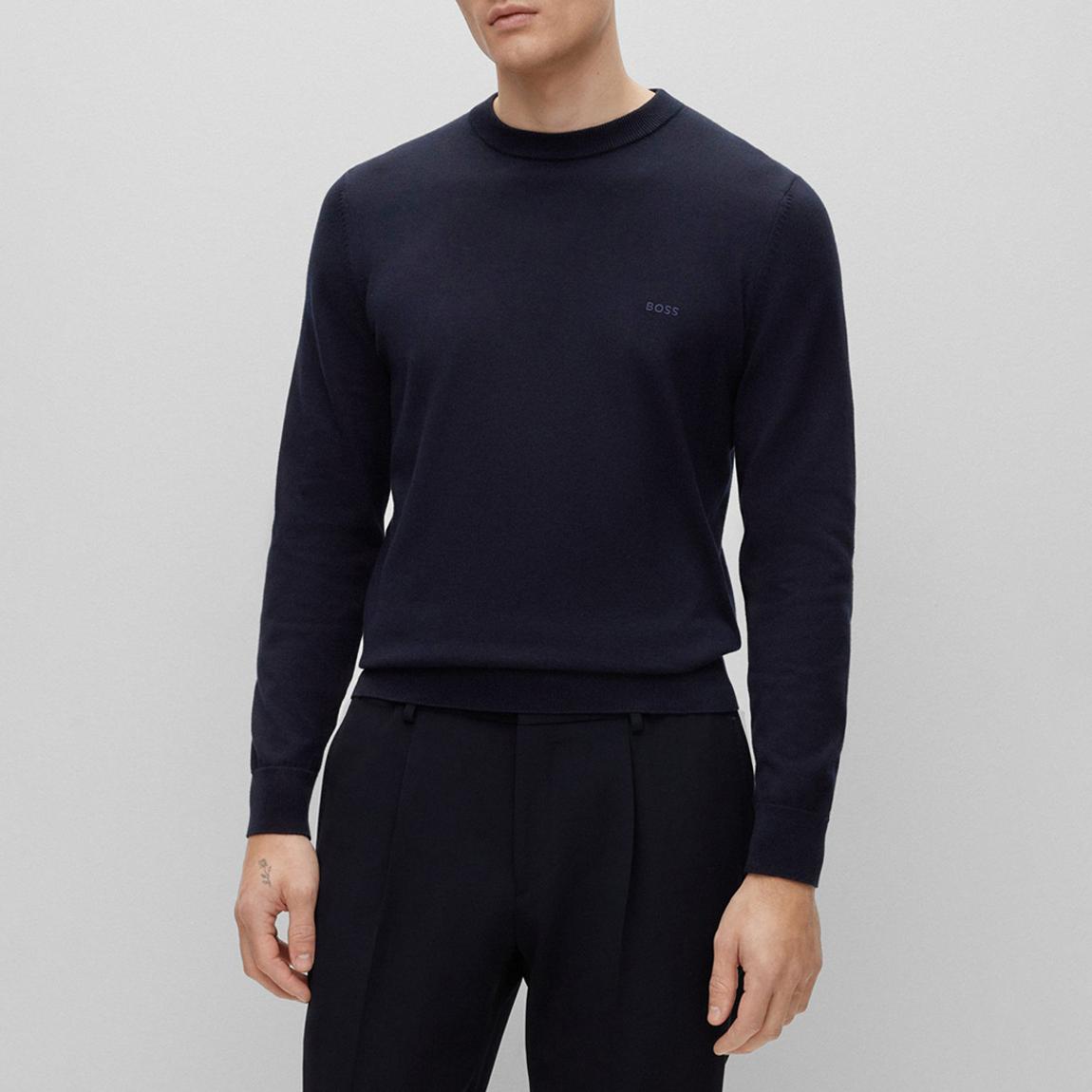 Dark Blue Pacas Cotton Jumper main product photo
