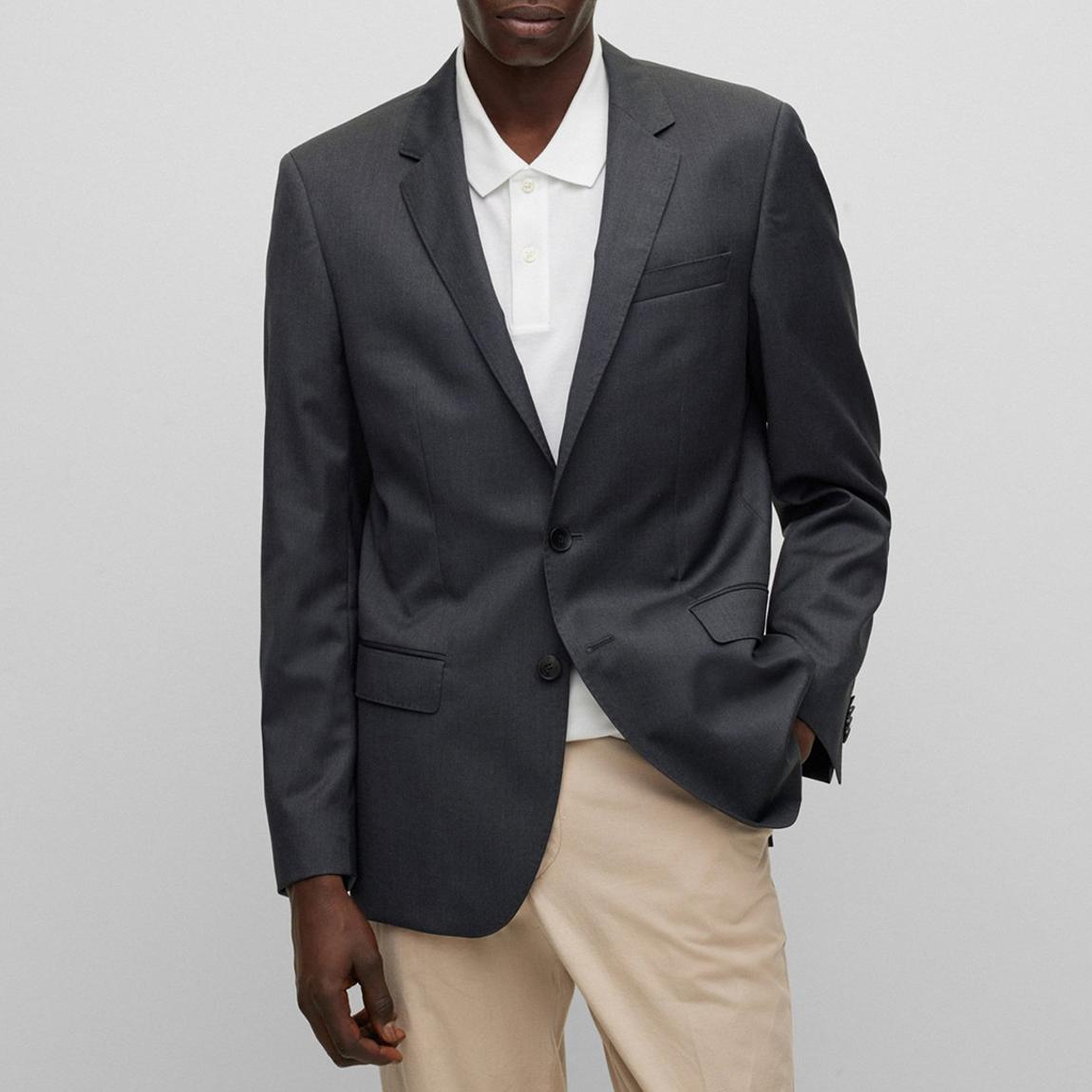 Dark Grey Hayes Wool Suit Jacket main product photo