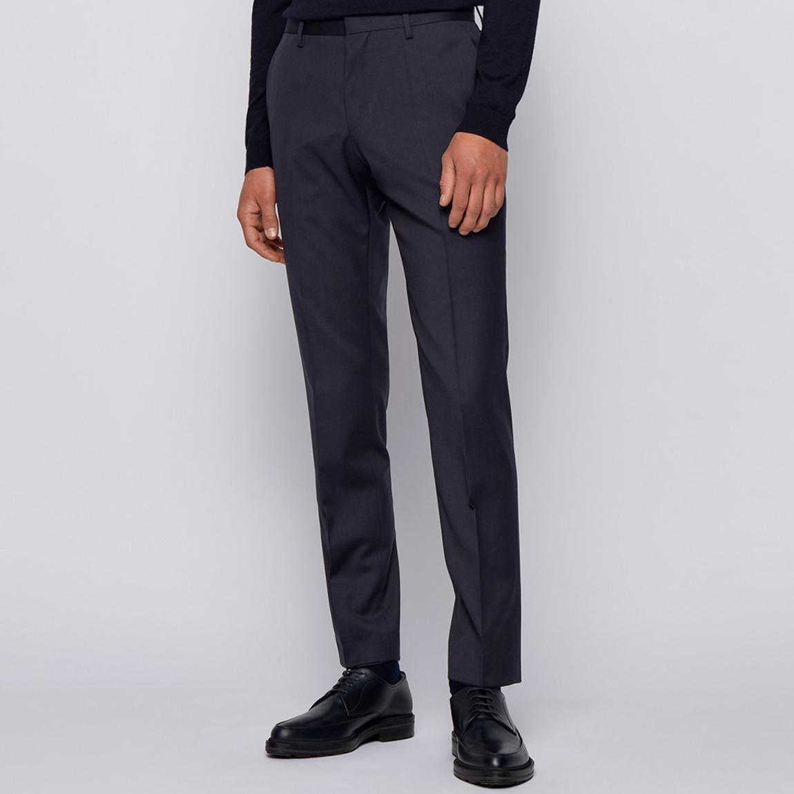 Dark Blue Gibson Wool Suit Trousers main product photo