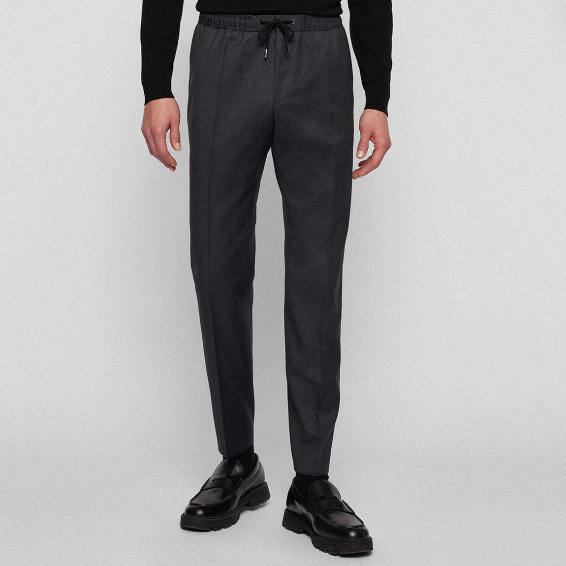 Dark Grey Banks Wool Trousers main product photo
