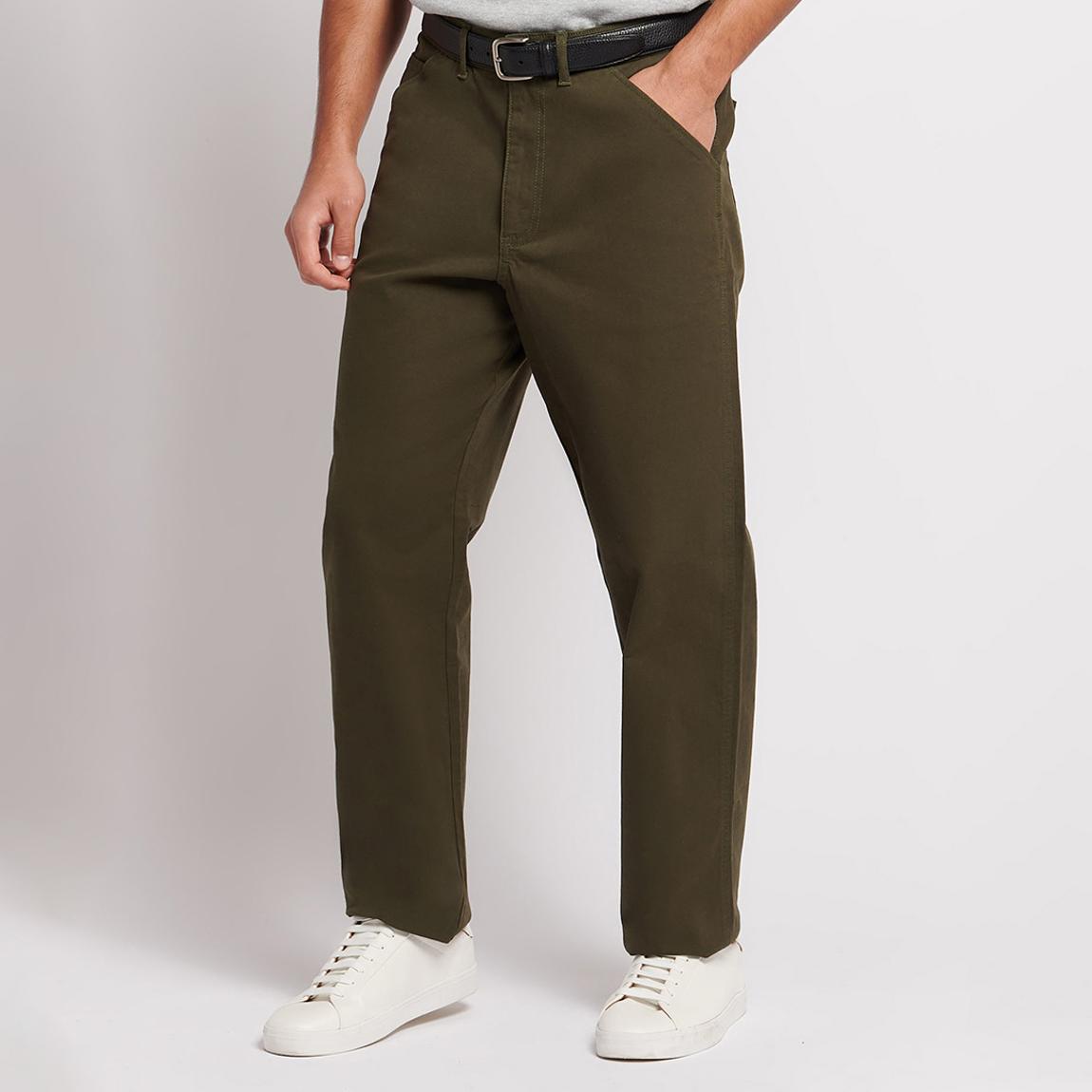 Dark Green Worker Cotton Trousers main product photo