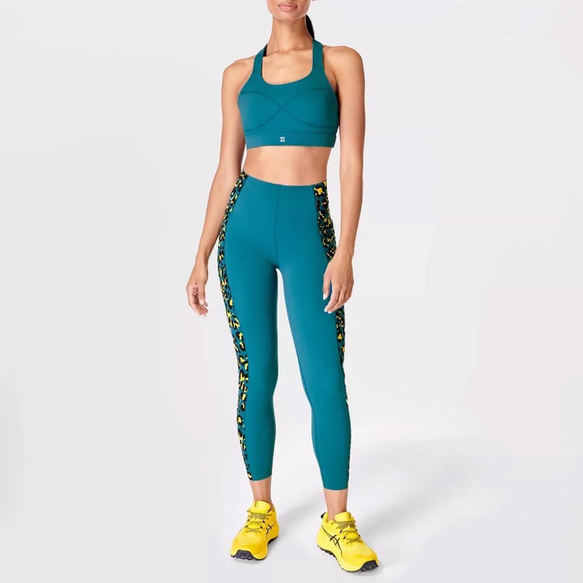 Pixel Leopard Print Power UltraSculpt High Waist Workout Leggings main product photo