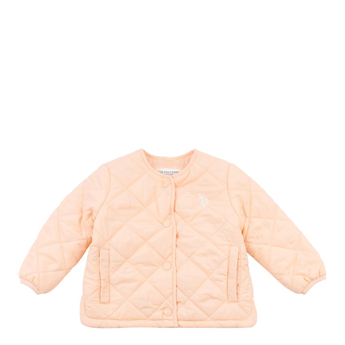 Baby Girl's Pink Quilted Coat main product photo