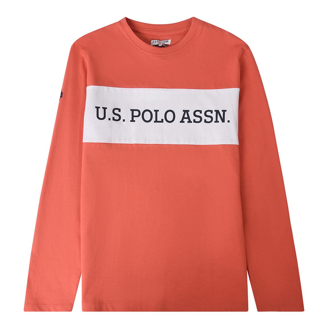 Boy's Coral Long Sleeve Cotton T-Shirt main product photo