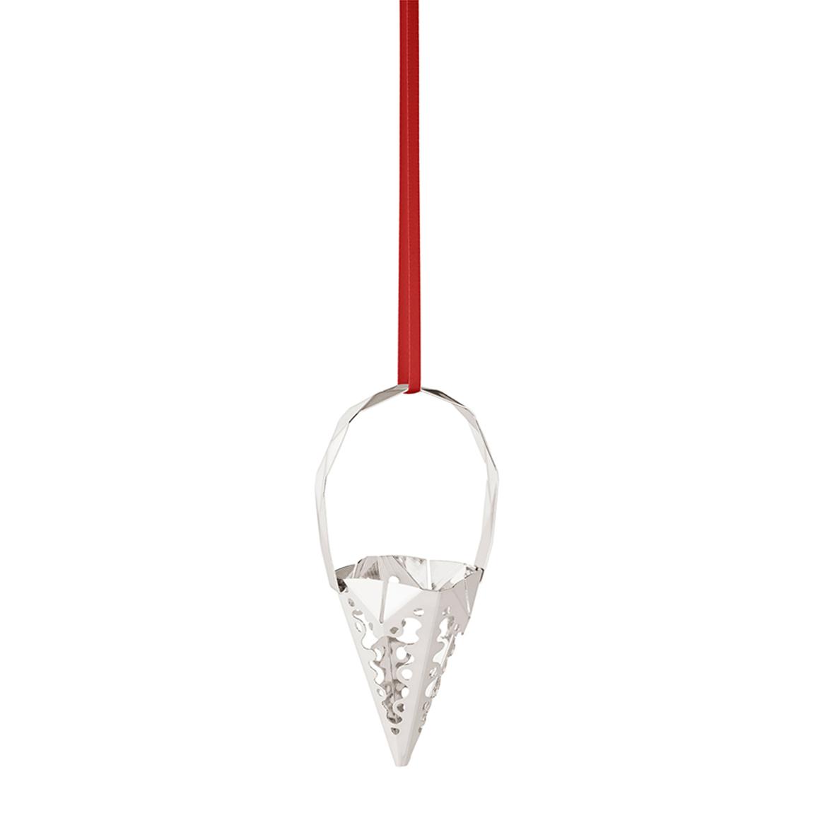 Holiday Ornament Cone Tree Decoration, Palladium main product photo