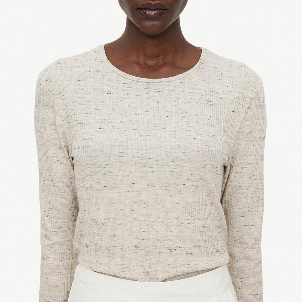 Grey Nimas Wool Blend Ribbed Top main product photo
