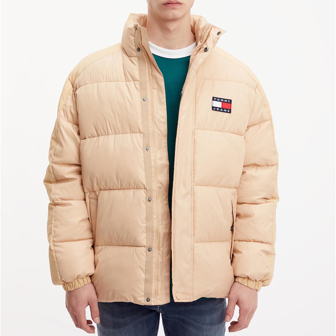 Beige Hilfiger Funnel Neck Coat main product photo