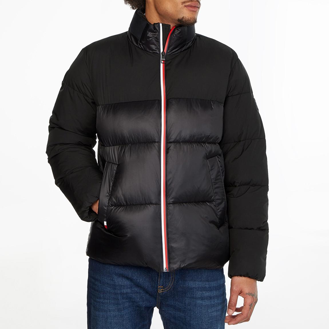 Black Hilfiger Tech Stand Puffer Coat main product photo