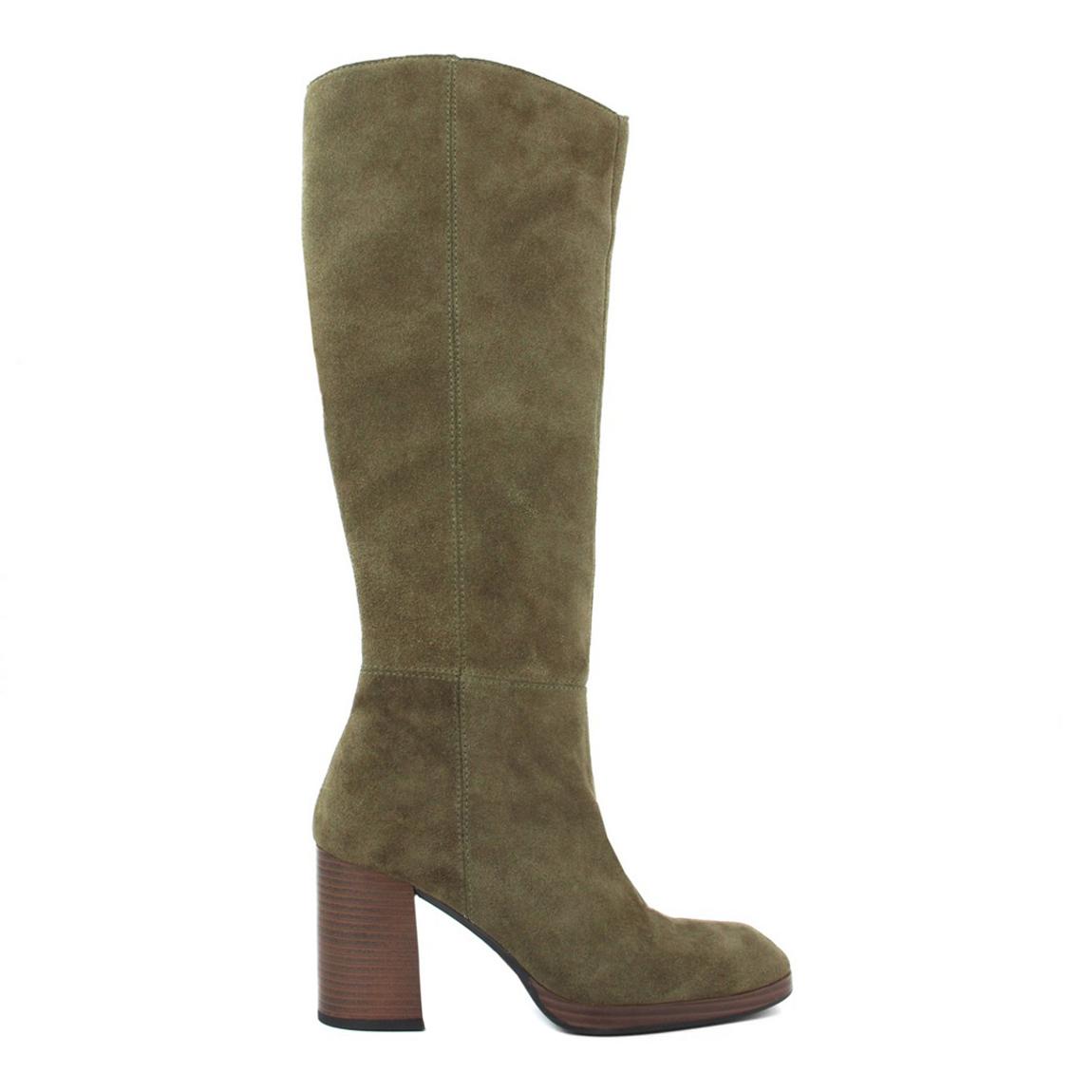 Khaki Suede Long Boot main product photo