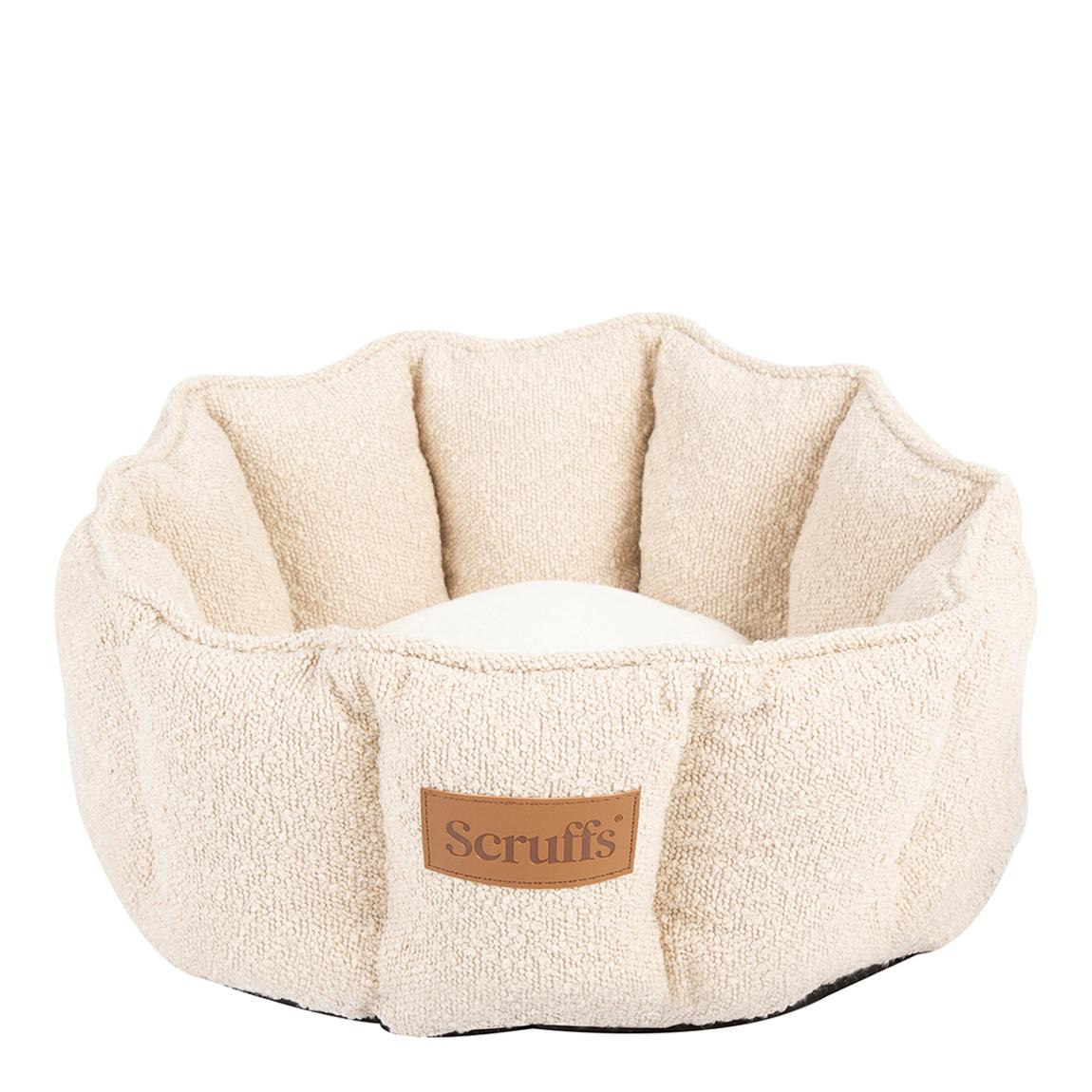 Boucle Cat Bed, Ivory main product photo