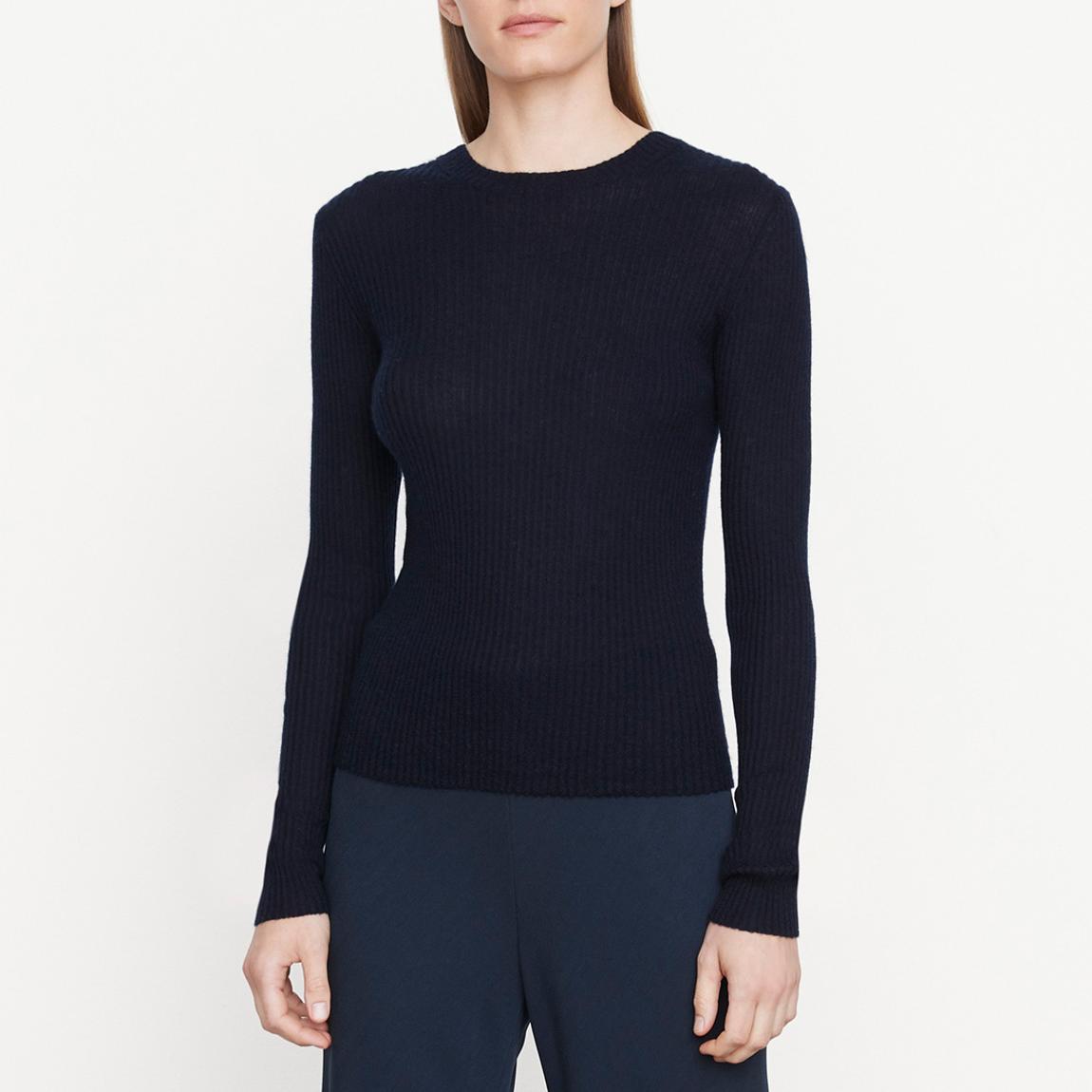 Black Slim Ribbed Cashmere Jumper main product photo