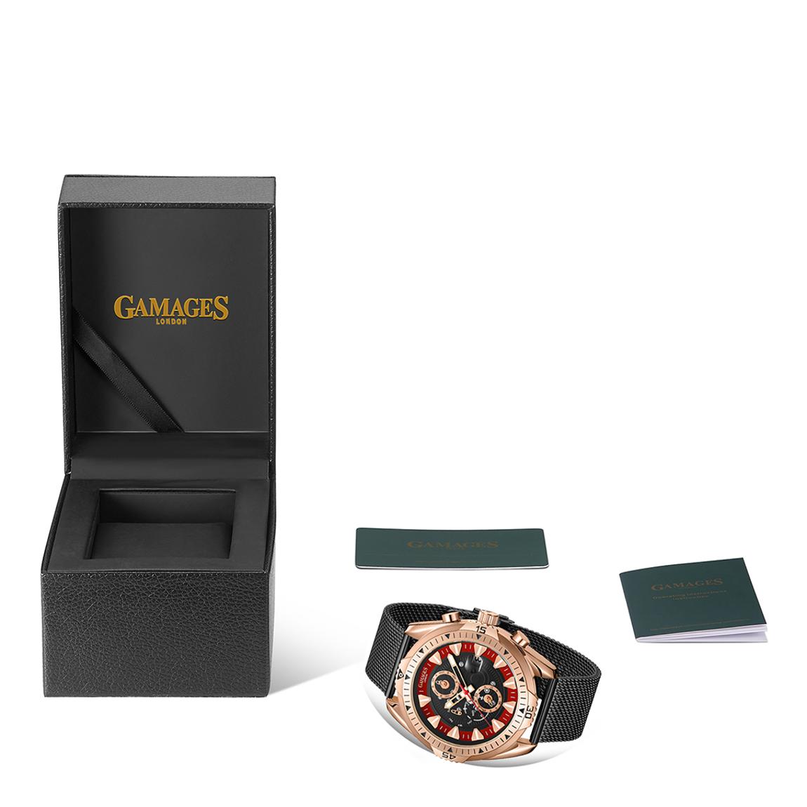 Men's Gamages Of London Limited Edition Hand Assembled Vanguard Automatic Two Tone Cherry main product photo