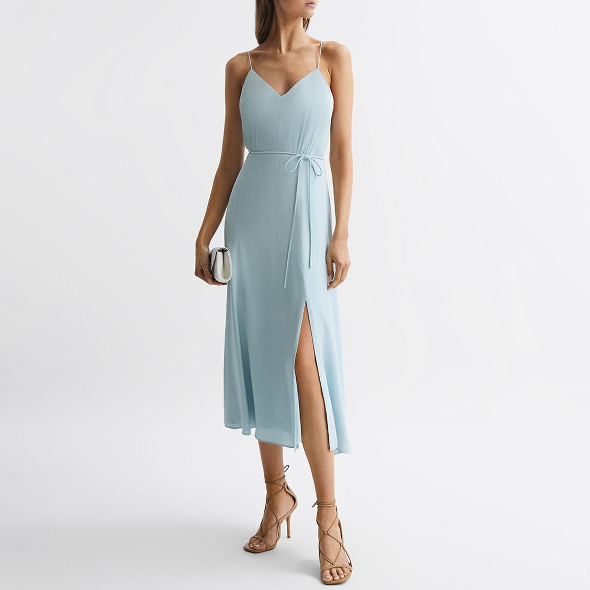 Reiss Blue Penny Strappy Midi Dress - BrandAlley Reiss Blue Penny Strappy Midi Dress - BrandAlley