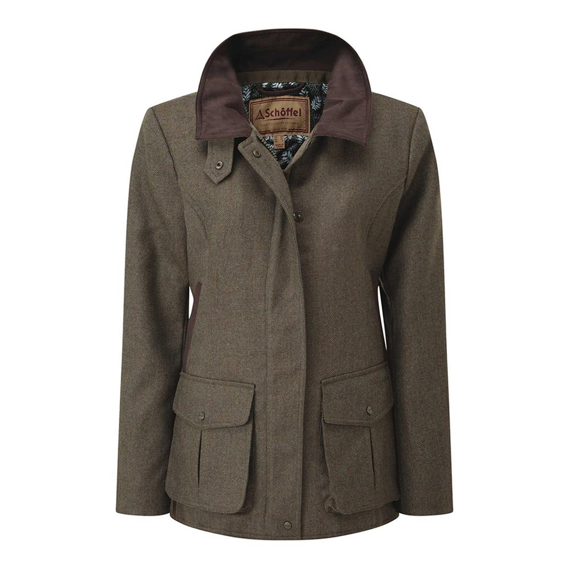 Khaki Herringbone Tweed Wool Jacket main product photo