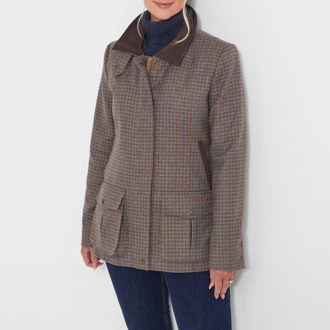 Brown Herringbone Tweed Wool Jacket main product photo