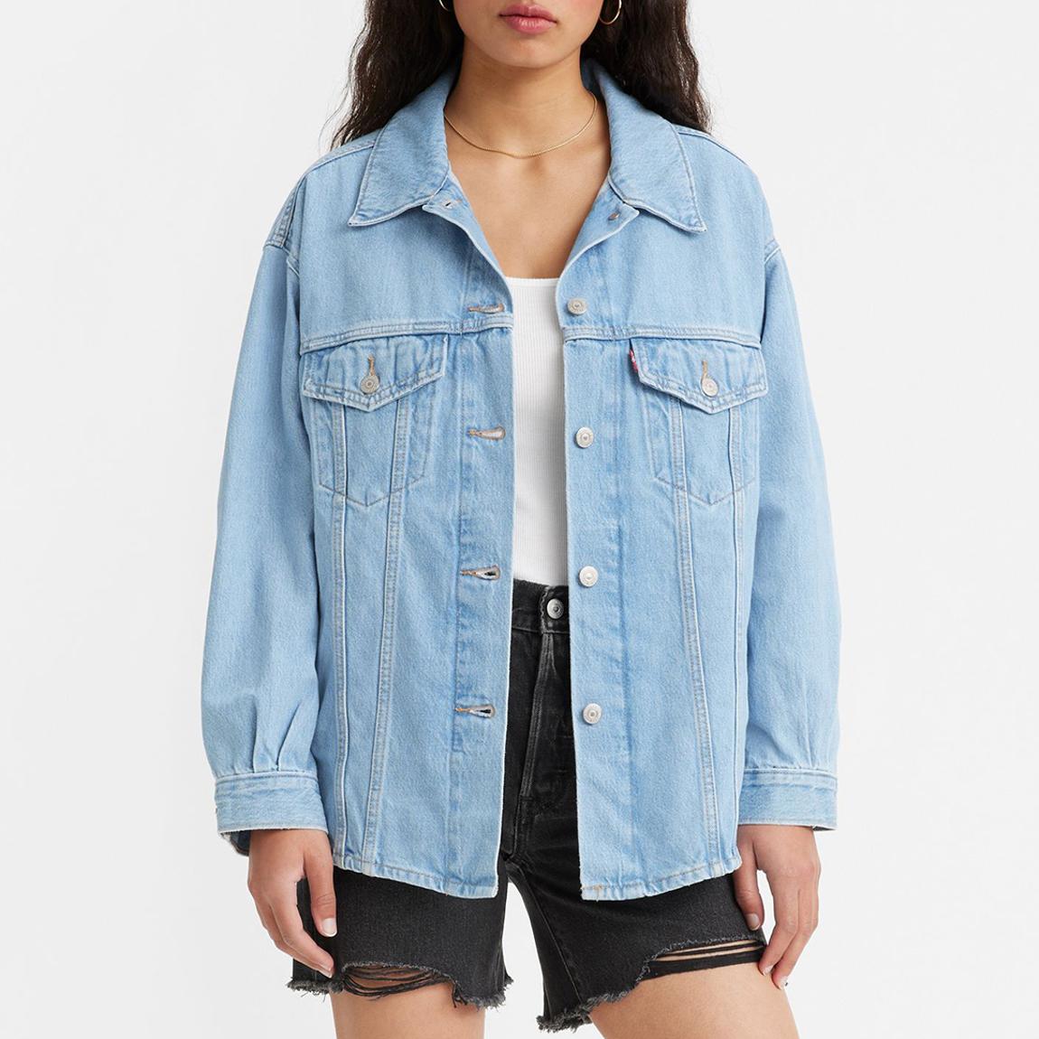 Light Blue Denim Shacket main product photo