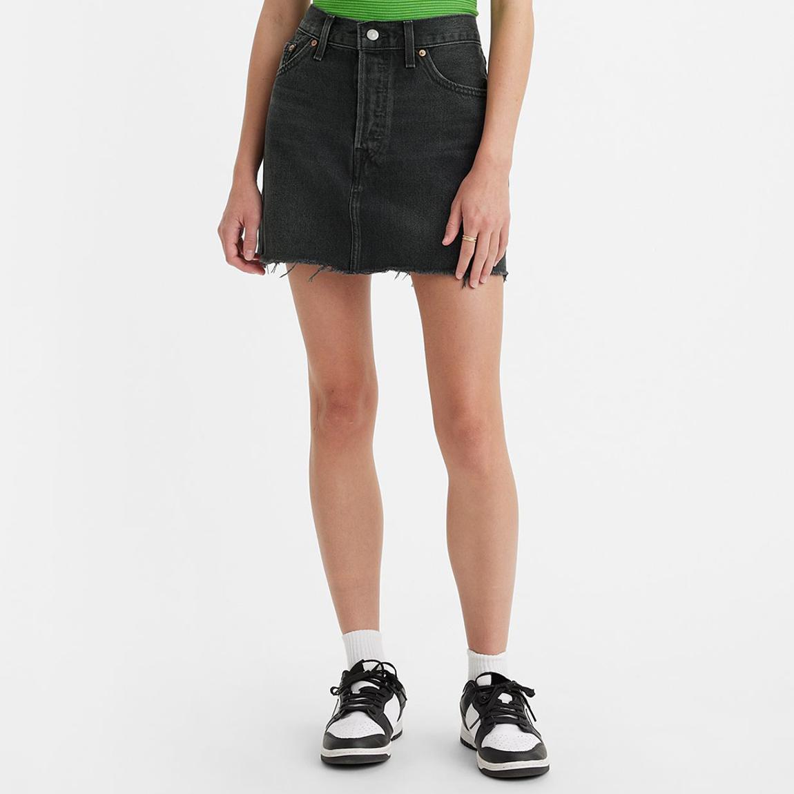 Dark Blue Icon Denim Skirt main product photo