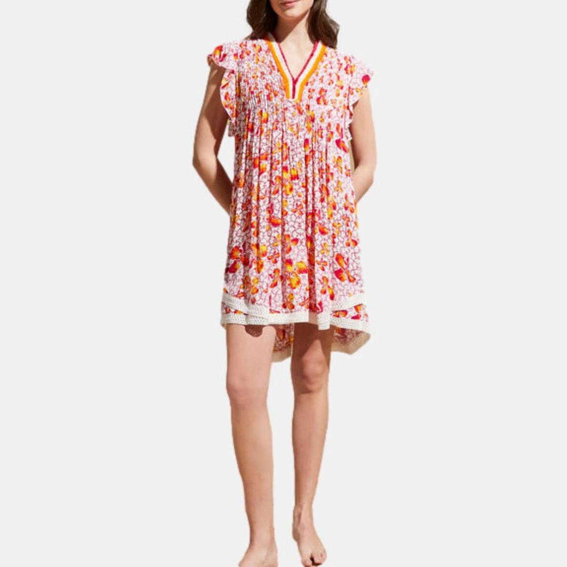 Pink Floral Sasha Mini Dress main product photo
