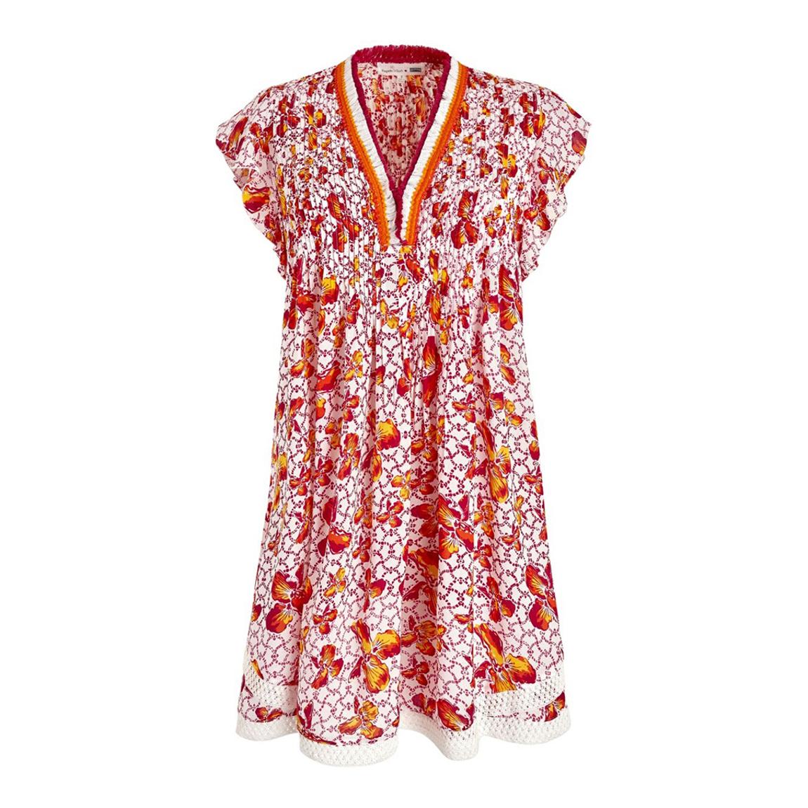 Vilebrequin Multi Floral Iris Lace Mini Dress - BrandAlley