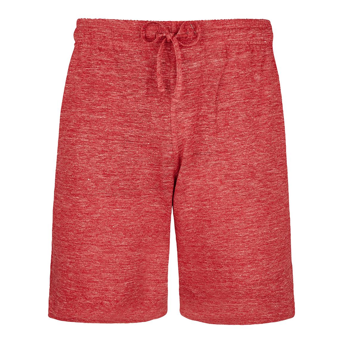 Red Linen Bolide Bermuda Shorts main product photo