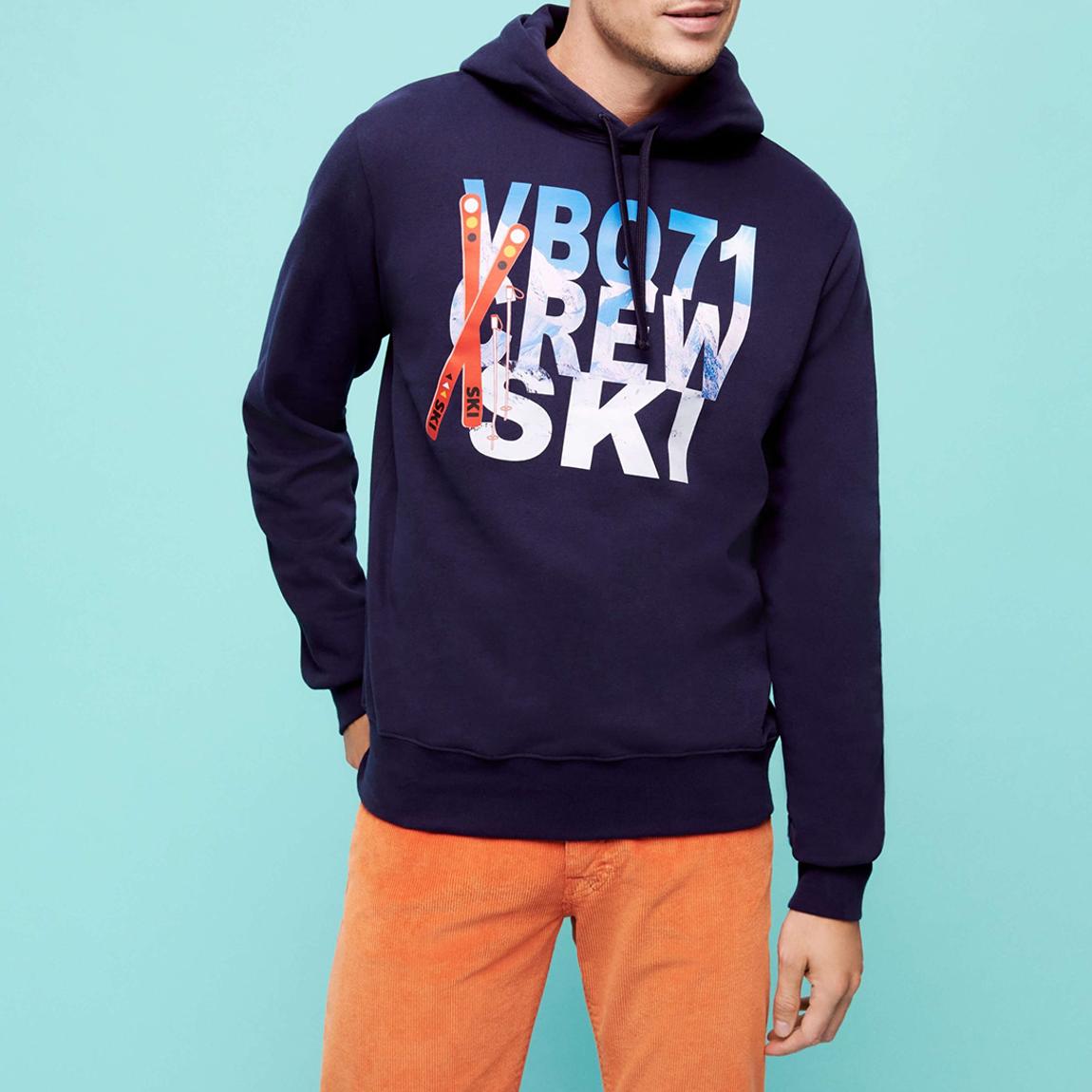 Navy Chablais Cotton Sweatshirt main product photo