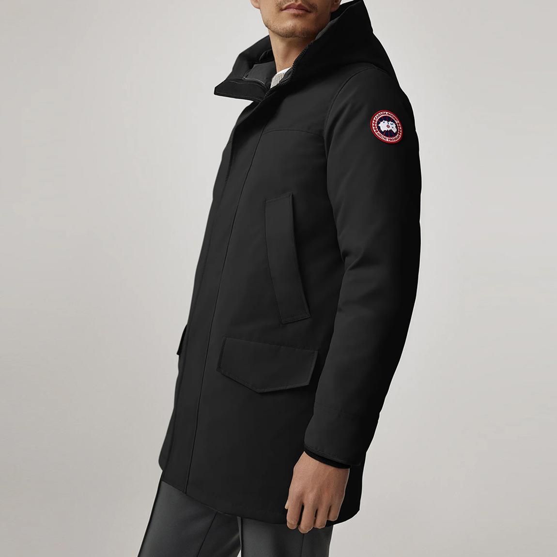 Black Langford Parka Coat main product photo