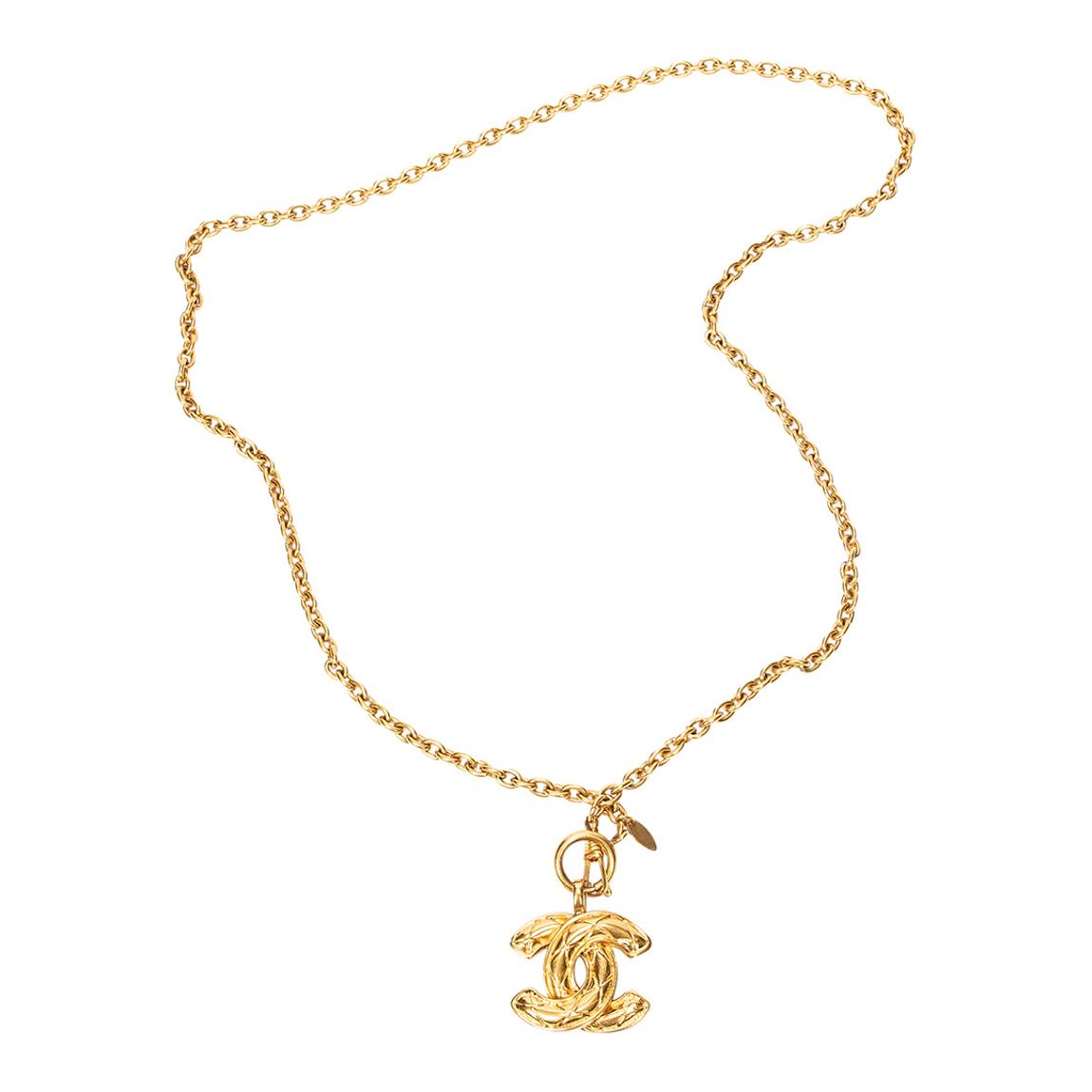 Gold CC Chain Necklace main product photo
