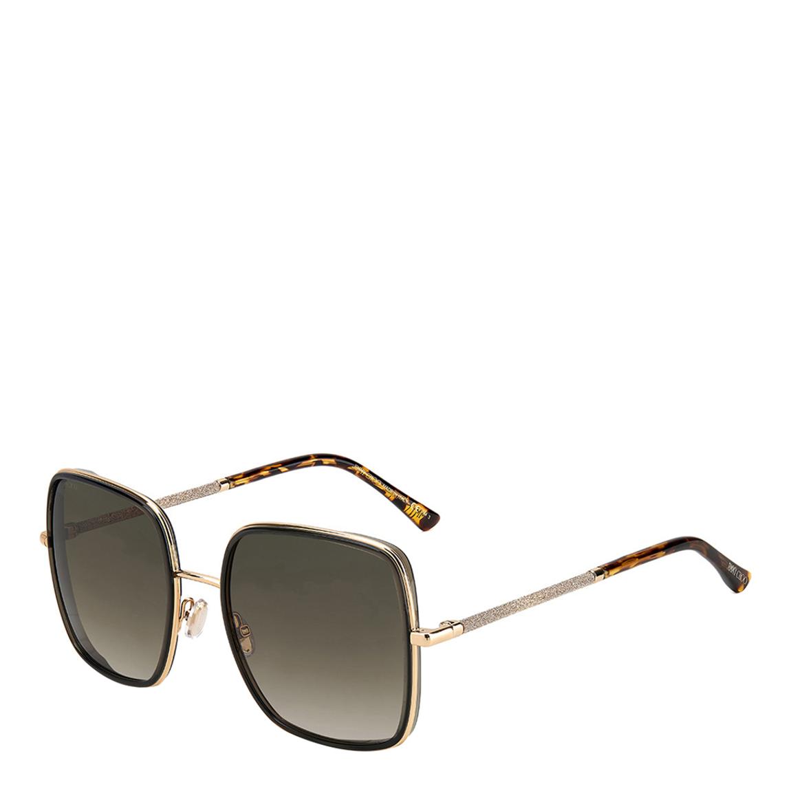 Women's Gold & Brown Jimmy Choo Sunglasses 57mm main product photo