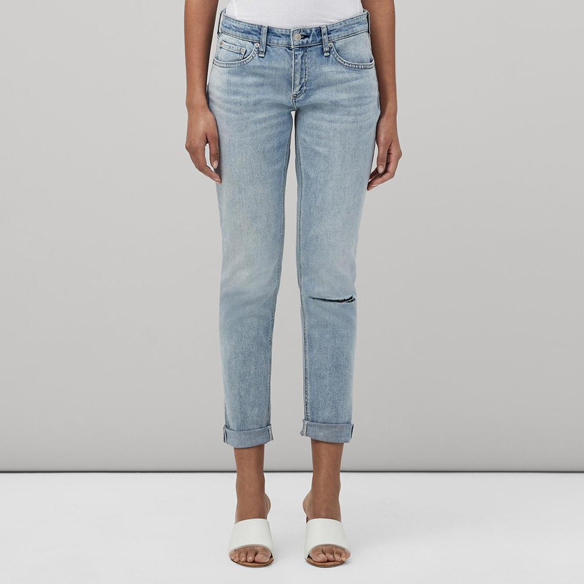 Denim Low-rise Slim Boyfriend Jean main product photo