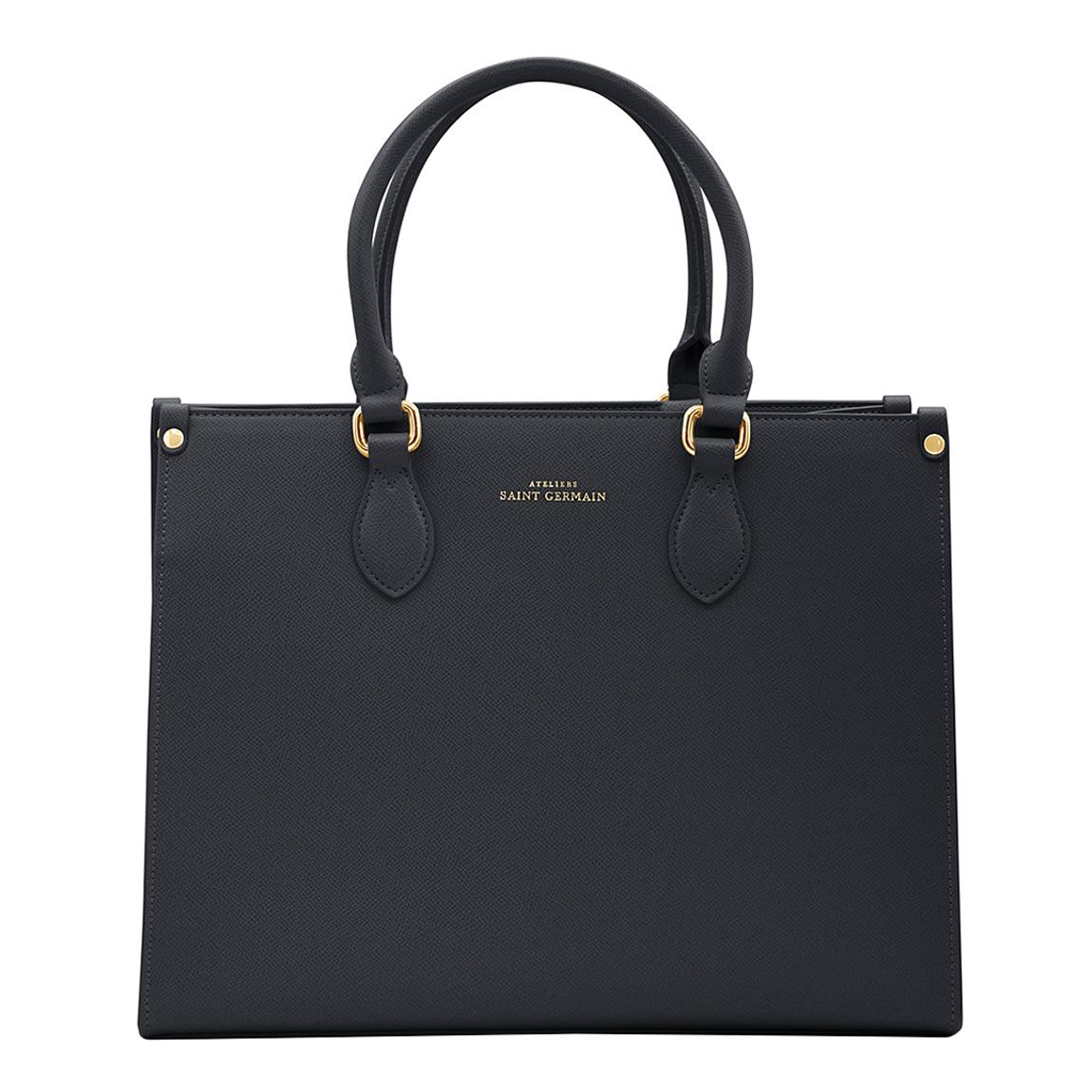 Black Leather Cabas Bag main product photo