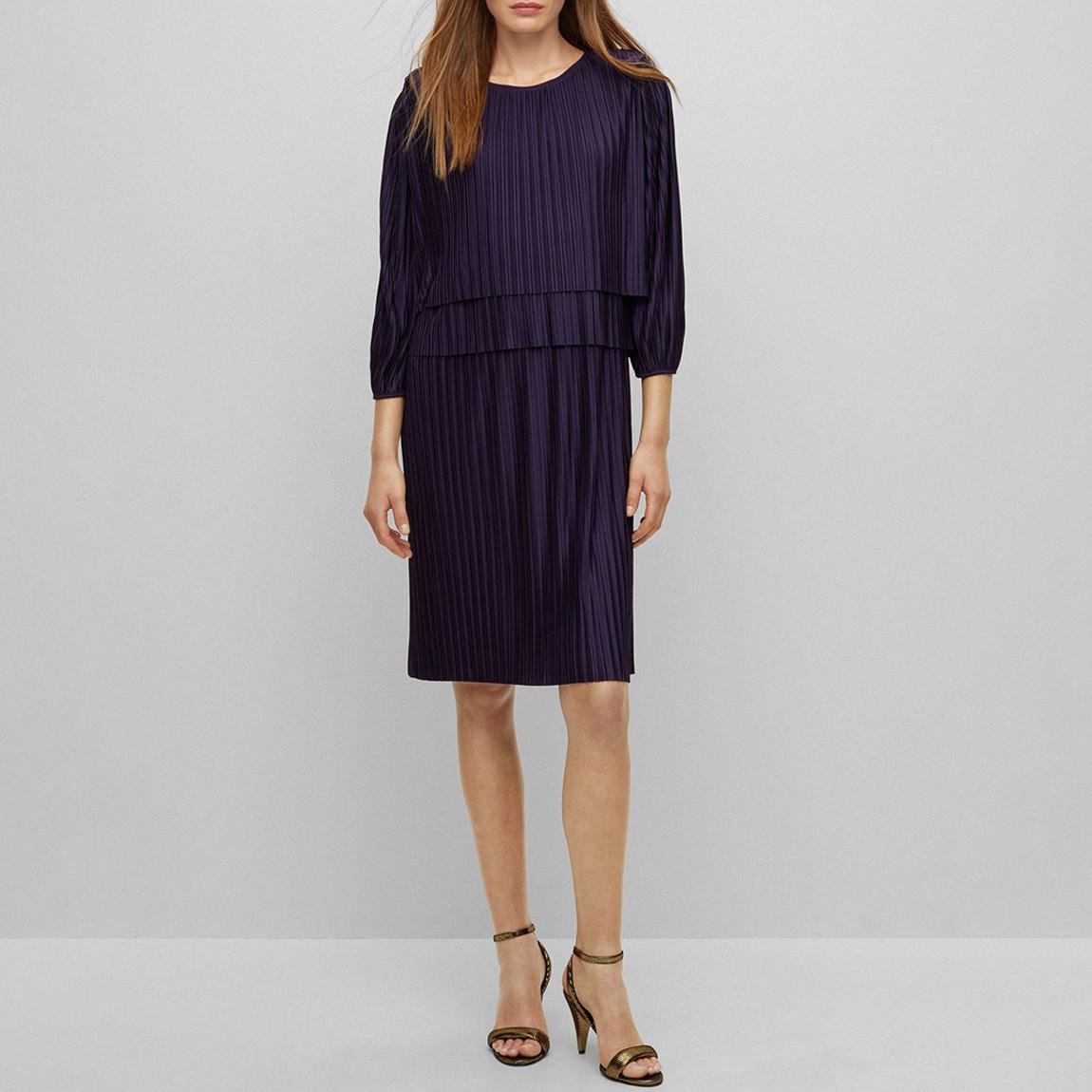 Navy Emanis Pleated Mini Dress main product photo