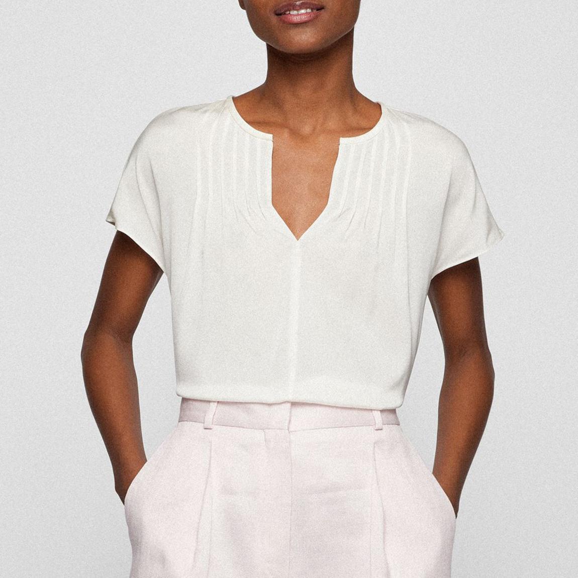 White Ileva Stretch Top main product photo