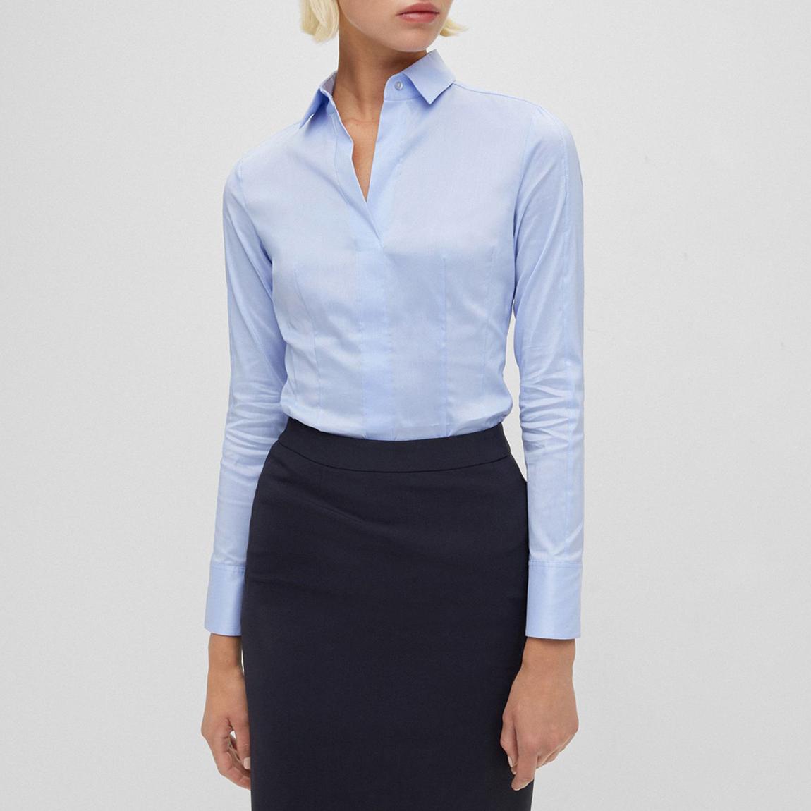 Light Blue Bashina V-Neck Shirt main product photo