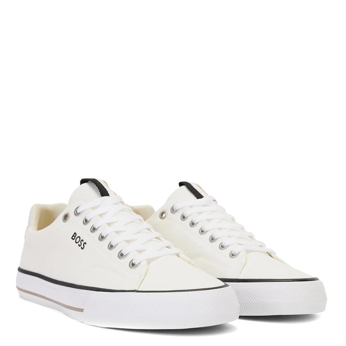 White Aiden Cotton Trainers main product photo