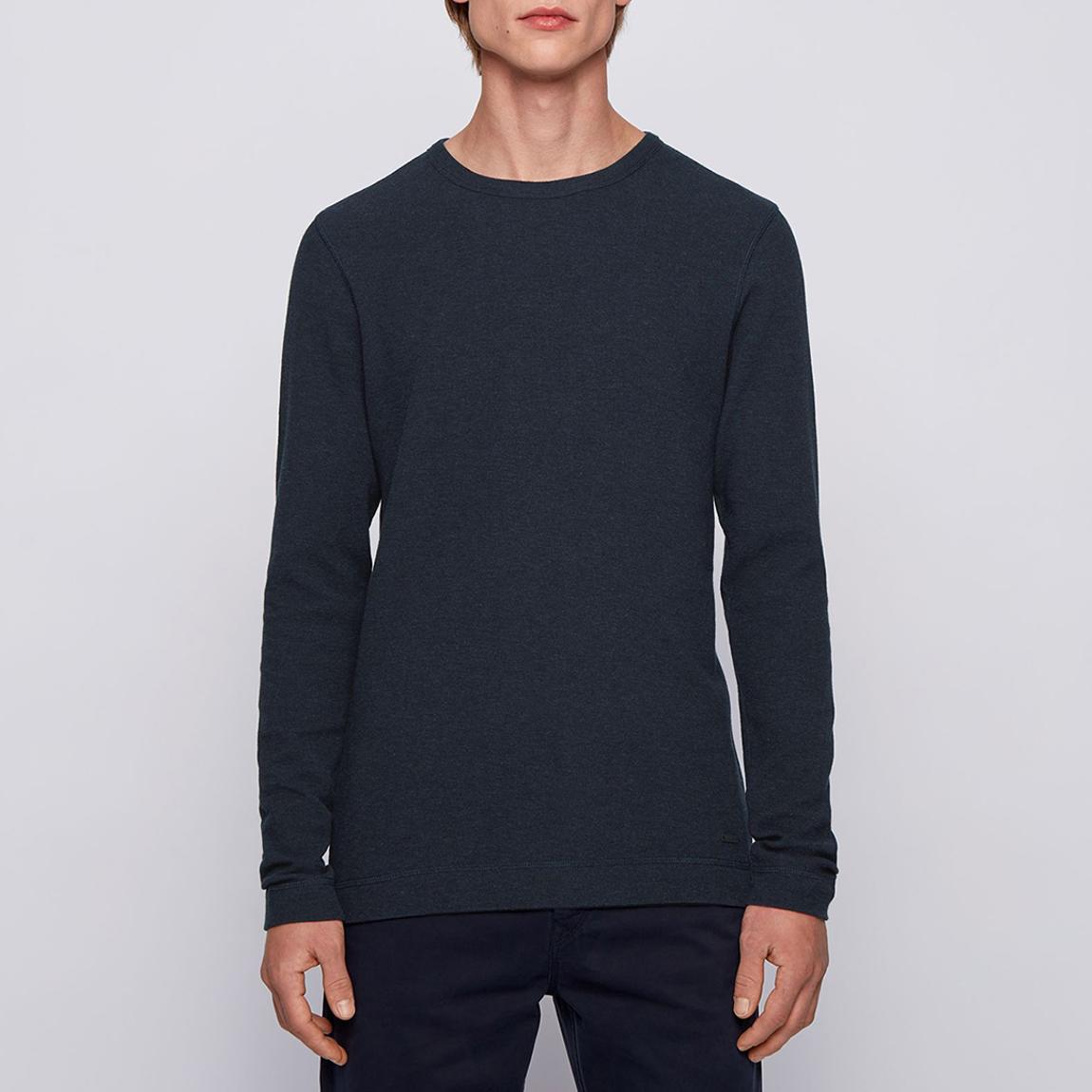 Navy Tempest Cotton Crew Neck Top main product photo