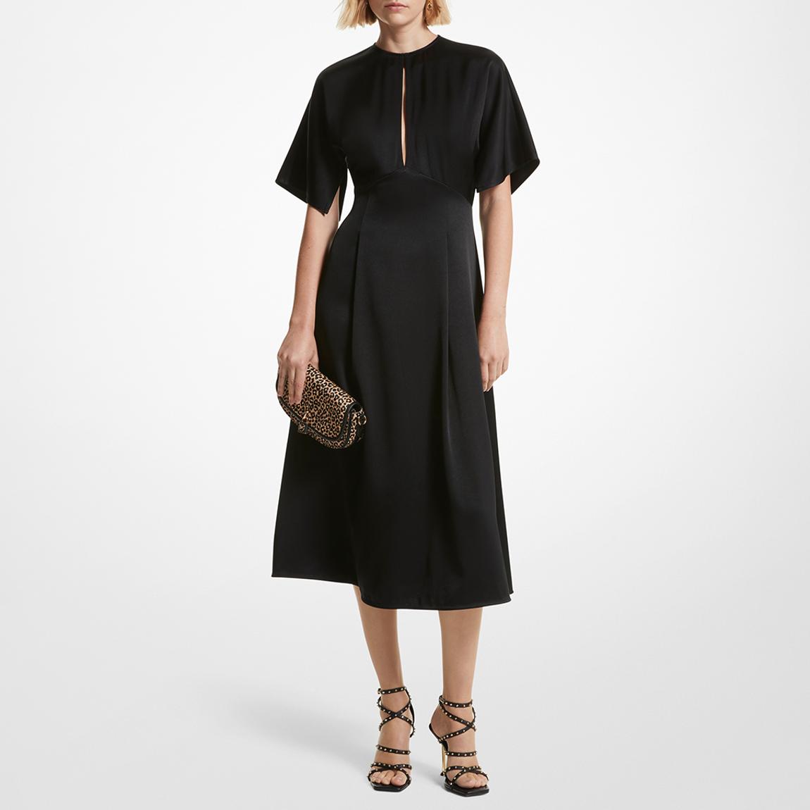 Black Flutter Midi Dress main product photo