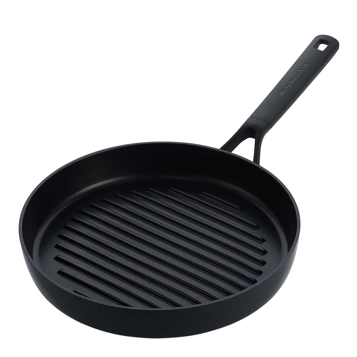 KitchenAid Classic Forged Ceramic Non-Stick 28cm Grill Pan, Black main product photo