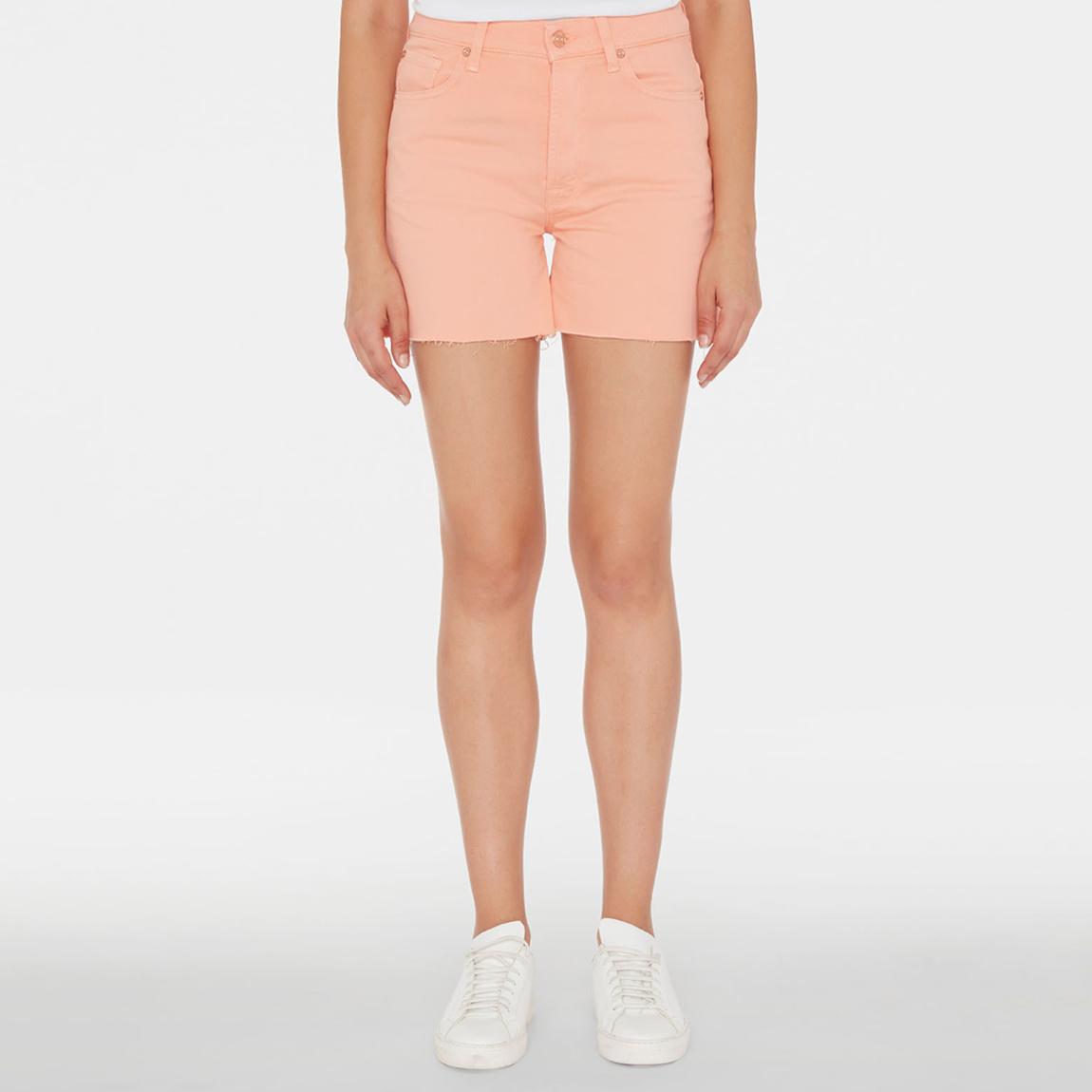 Pink Billie Raw Cut Stretch Shorts main product photo