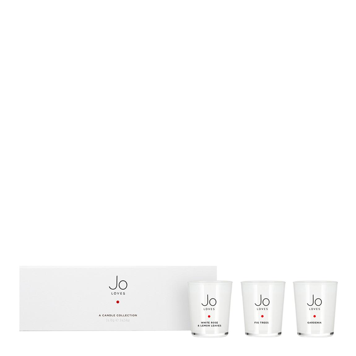 Candle Collection: Gardenia, White Rose & Lemon Leaves + Fig Trees (3x70g) main product photo