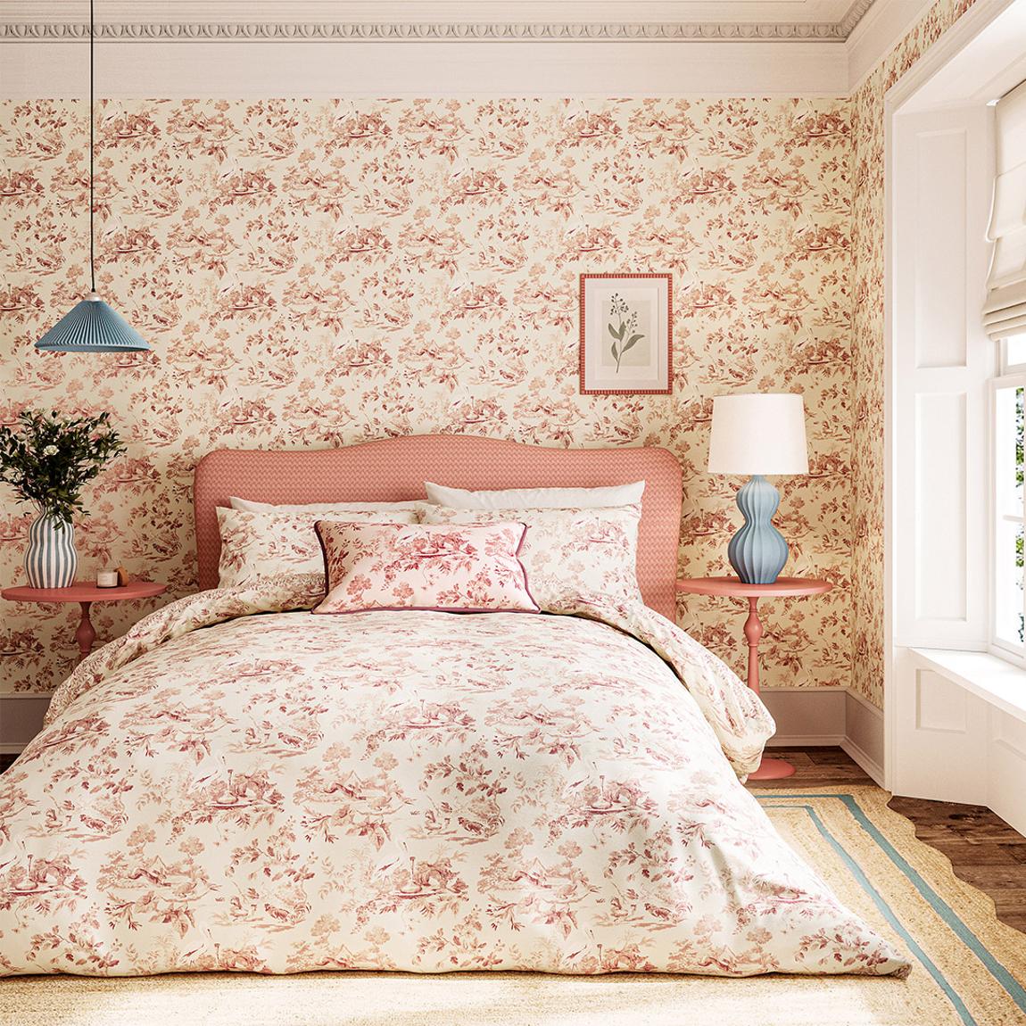 Aesops Fables Double Duvet Cover Set, French Rose main product photo