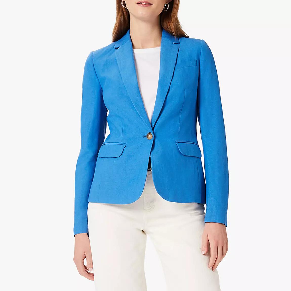 Blue Blake Silk Blend Blazer main product photo
