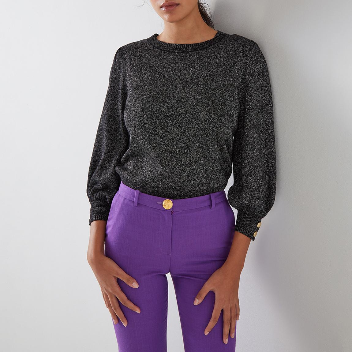 Grey Balloon Sleeve Jumper main product photo